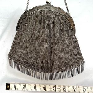 COPY - Beautiful silver mesh vintage woman’s purse